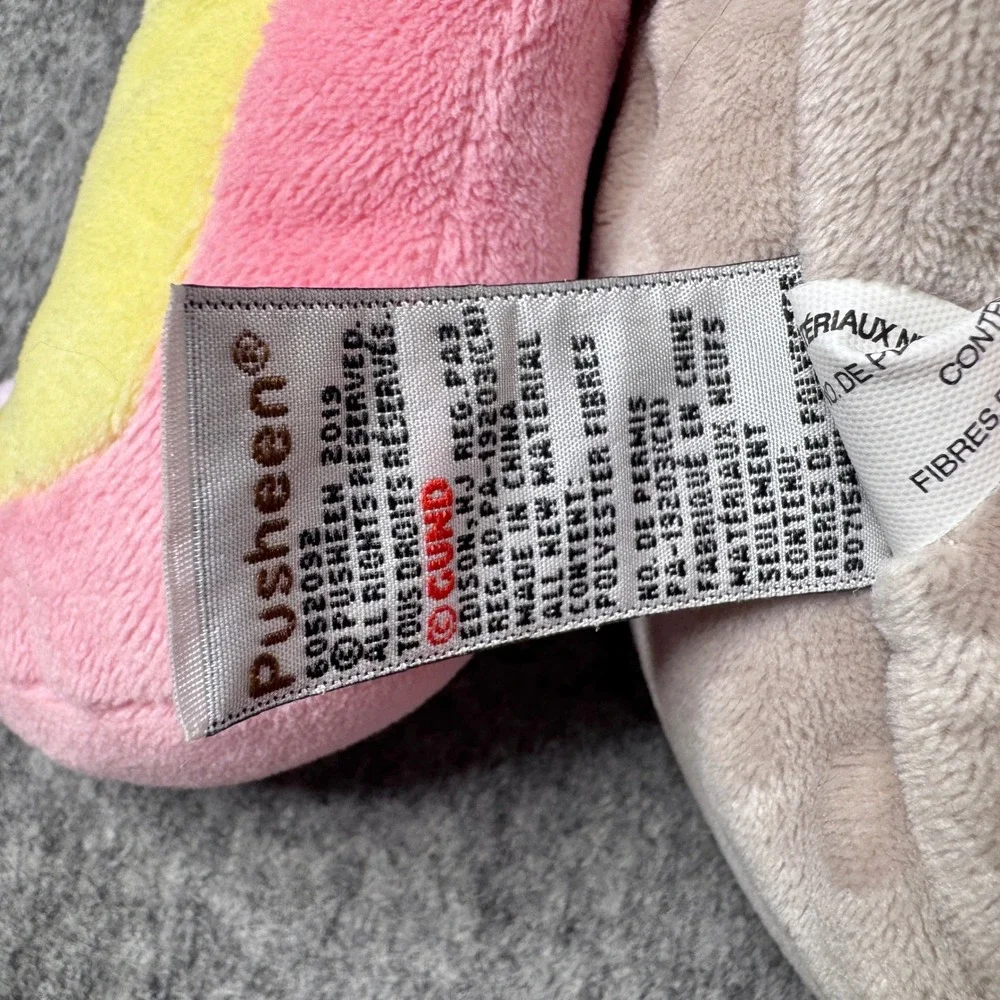Pusheen GUND Super Pusheenicorn Plush Backpack Gray Pink Unicorn Cat 6052092